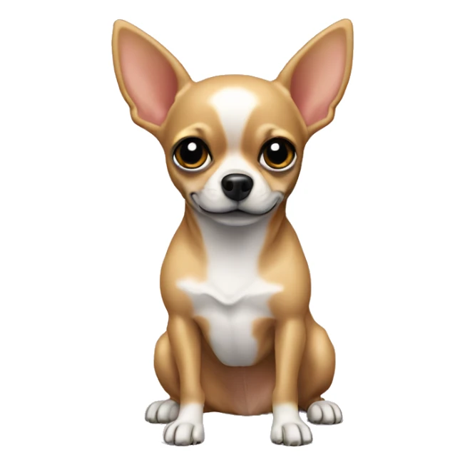 Chihuahua poil long en sweat-shirt  sticker