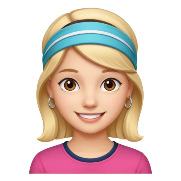 Preppy trendy oink girl sticker