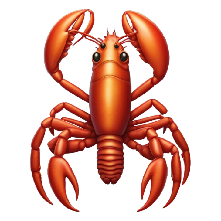 a alien male pipede lobster full body sticker