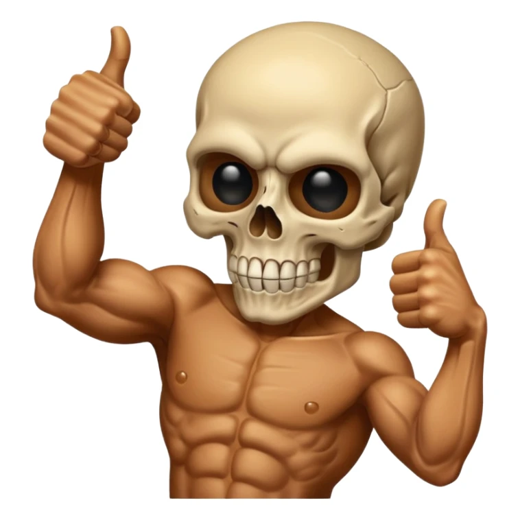 Skull punisher giving thumbs up sticker