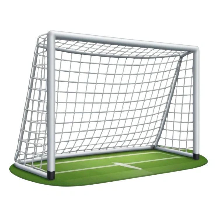 football goal straight on sticker