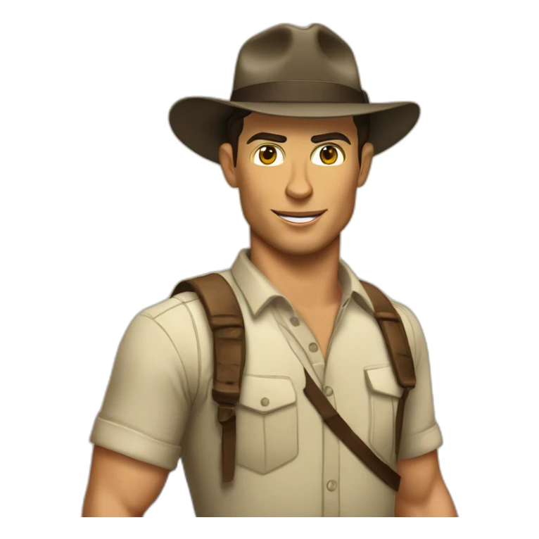 Cristiano ronaldo indiana jones sticker