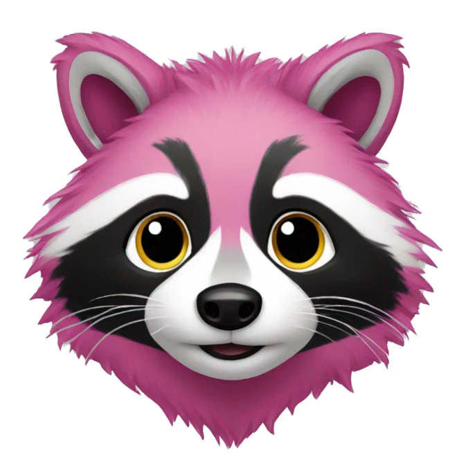 pink raccoon sticker