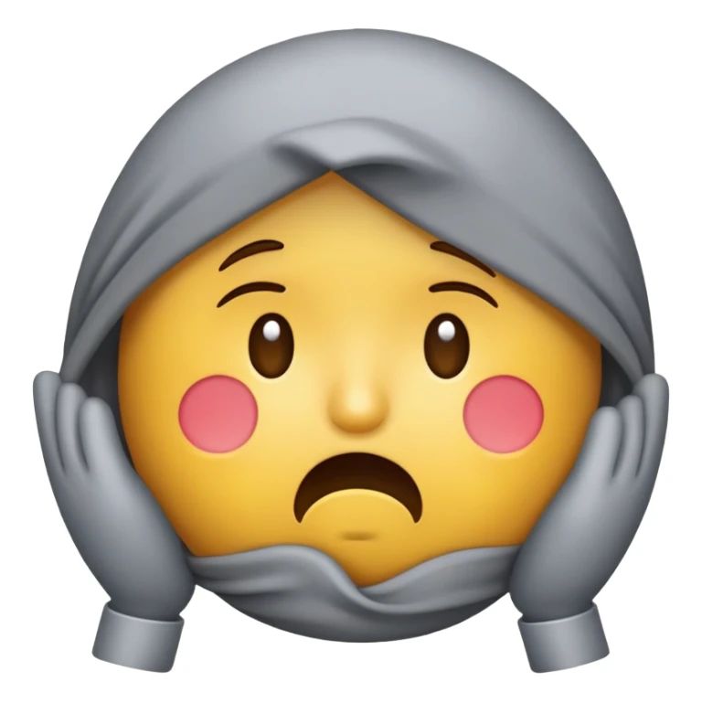 Faça um emoji mais triste que o normal quase com depressão  sticker