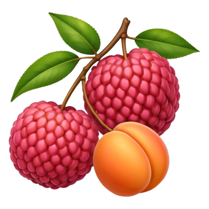 lychee and apricot sticker