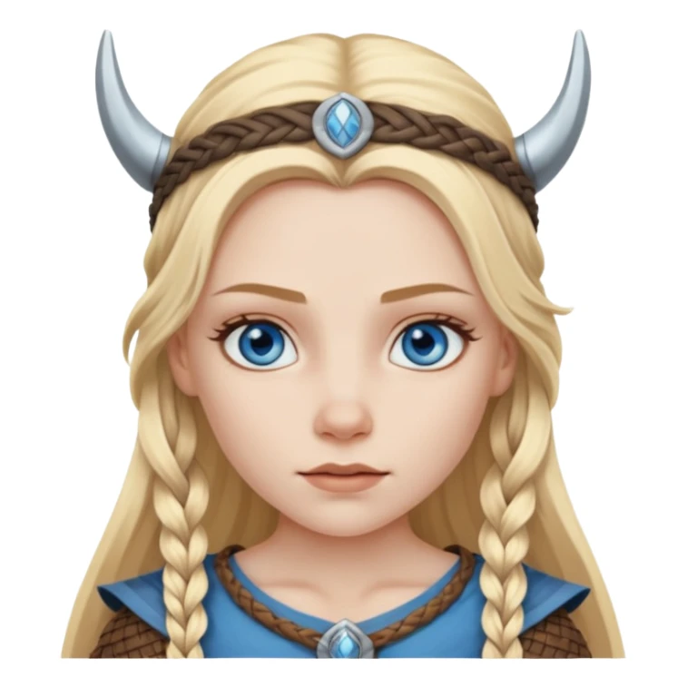 Viking female slave with blue eyes  sticker