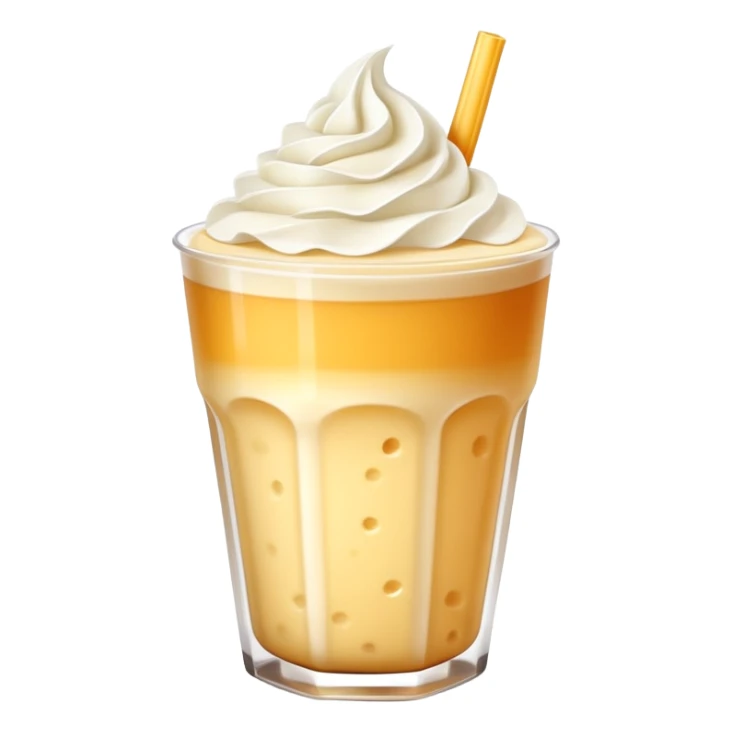 Cheese tea with frothy cream cheese topping and straw sticker