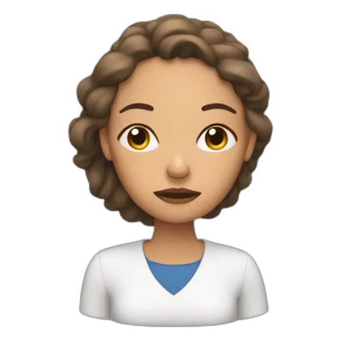 Sleepy woman sticker