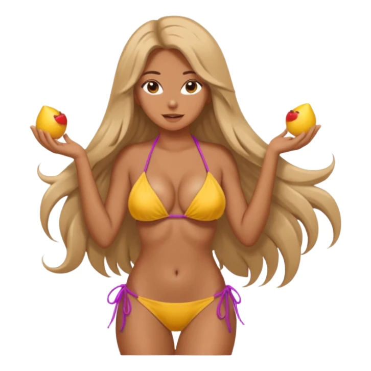 sexy girl in bikini string big bubbs sticker