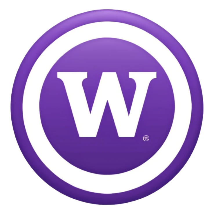 University of Washington logo sticker