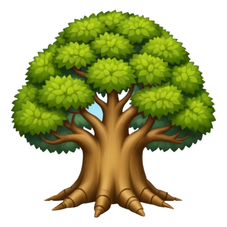 Árbol con pies grandes  sticker