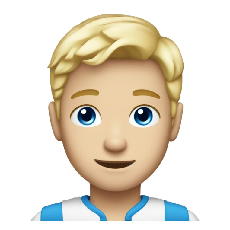 blonde boy with blue eyes sticker