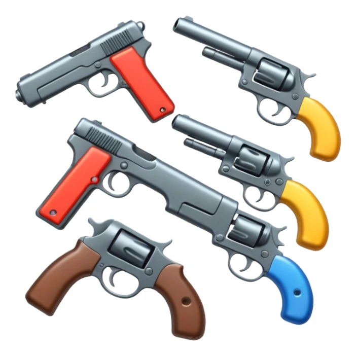 pile of guns sticker