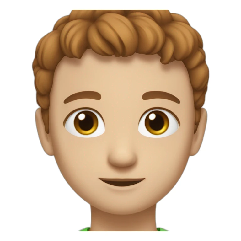 Chat 99% blanc, poil long, yeux verts, oreilles marron sticker