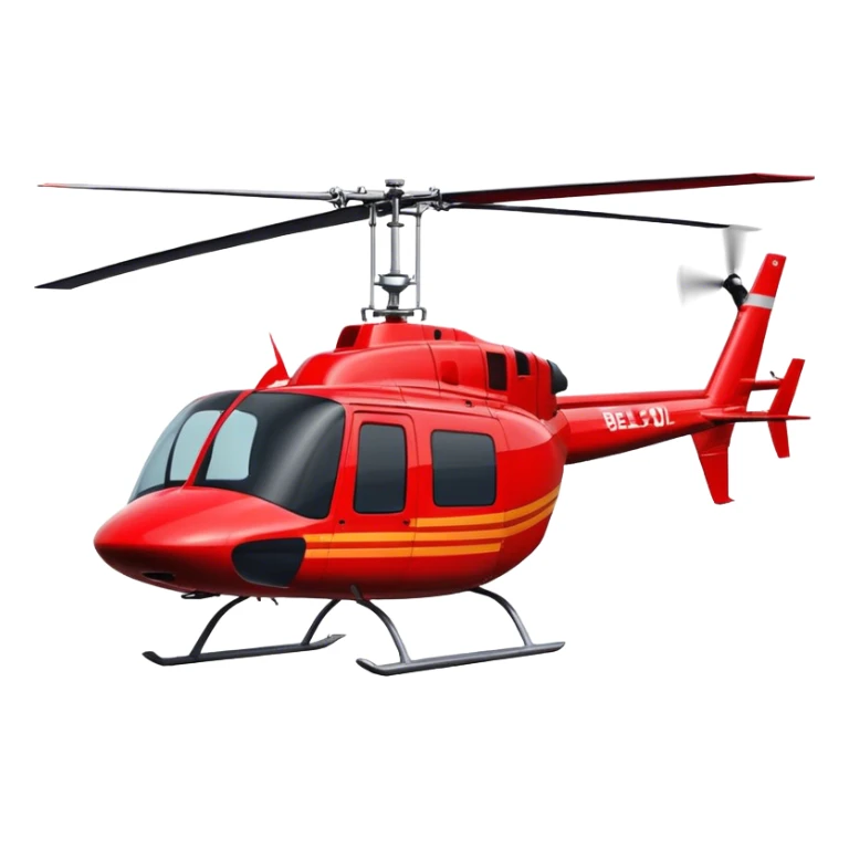Bell 206 - Bell Helicopter (Model Year: 2021) (Iconic colour: Red) sticker
