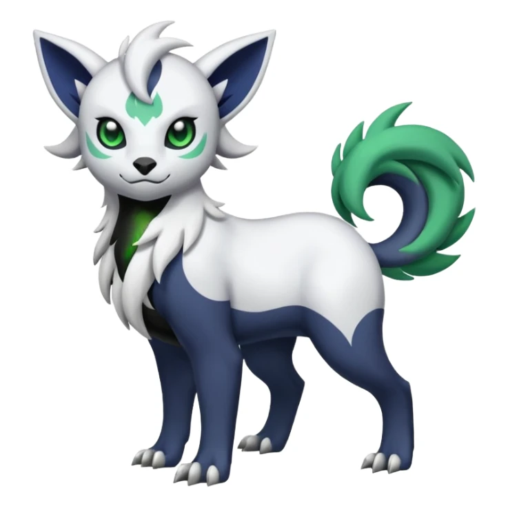 Delcatty-Absol-Sprigatito-fusion, full body sticker