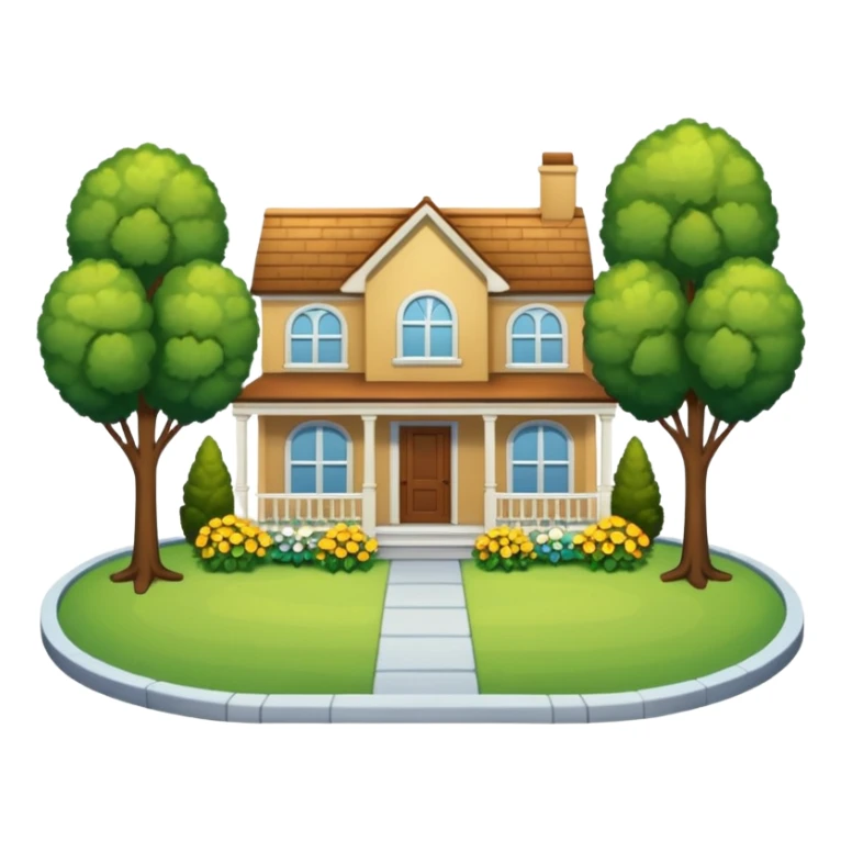 front yard house with no flowers garden and parking lot sticker