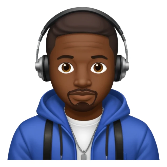 Stevie J, Record Producer (b.1973) with dark brown hair sticker