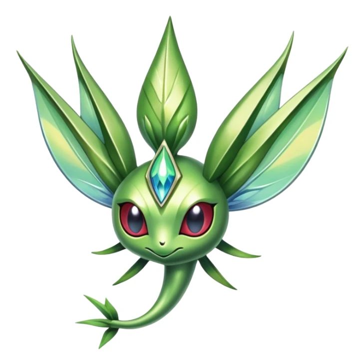 Shiny Exotic Bayleaf-Celebi-Scizor-Hybrid-Creature sticker