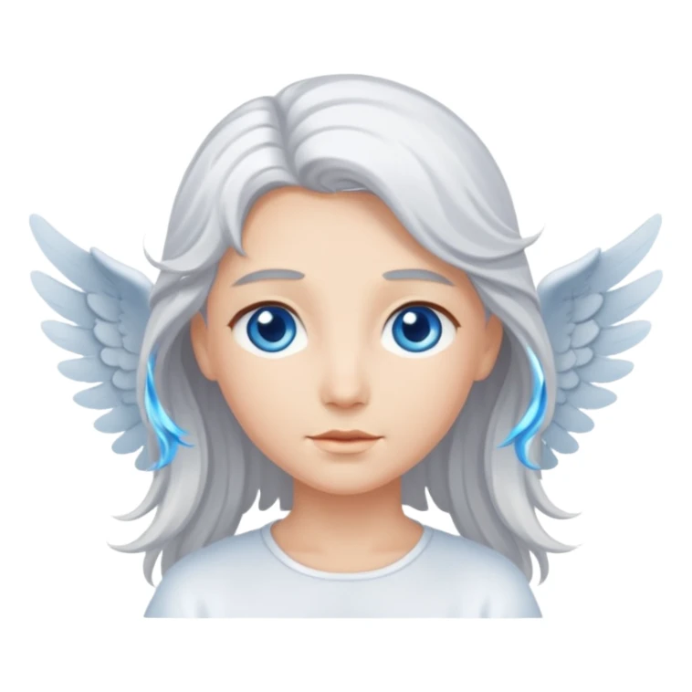 Angel with flowing silver hair





























 sticker