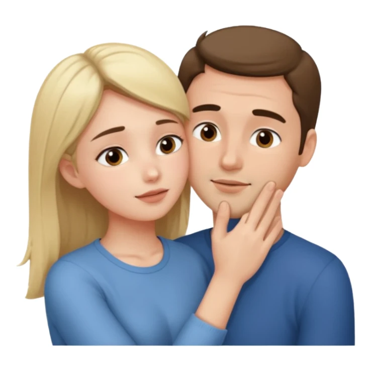 Girl touching his face with both hand, and smoothly rubbing the face sticker