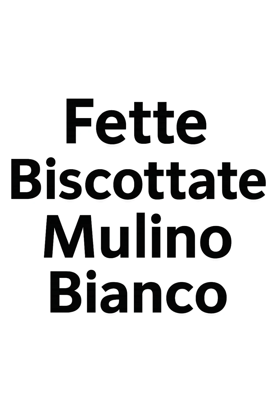 Fette Biscottate Mulino Bianco viste sfuse in italiano sticker