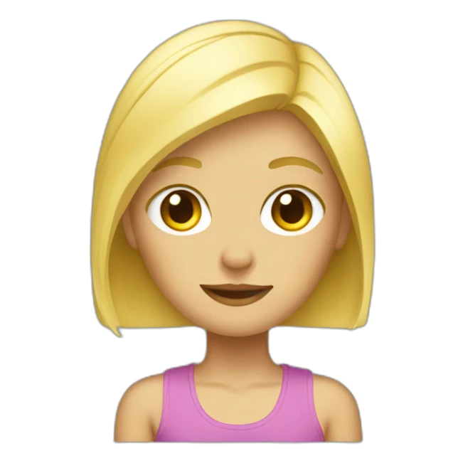 fille blonde sweat sticker