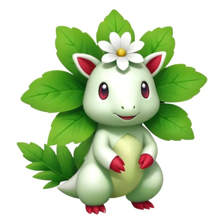 Shiny Shaymin-Meganium-Hybrid (Full body) sticker