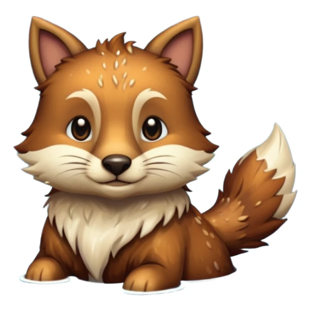 medieval animal in the lake sticker