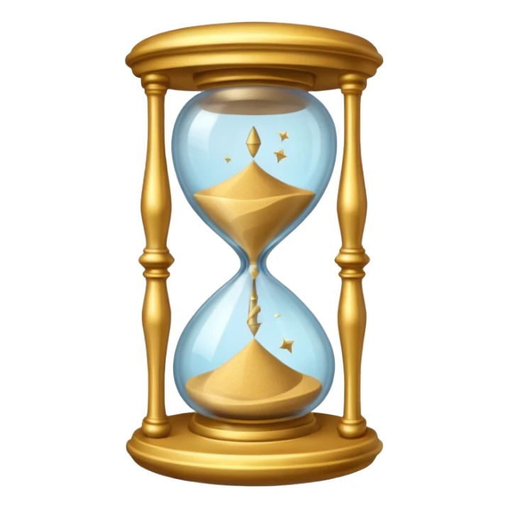 Magical Hourglass for time traveler sticker