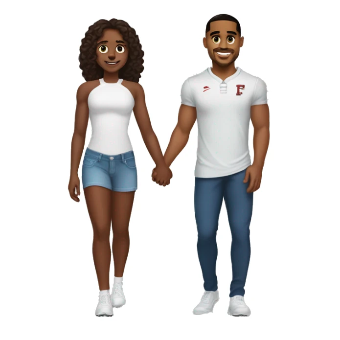 Aj brown and Jalen hurts holding hands sticker