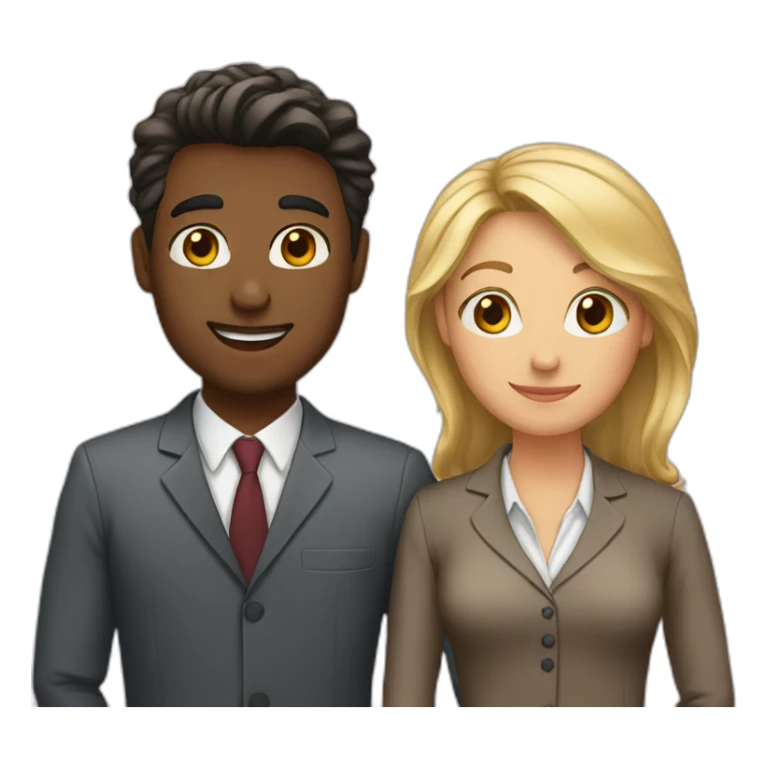 coworkers in love sticker