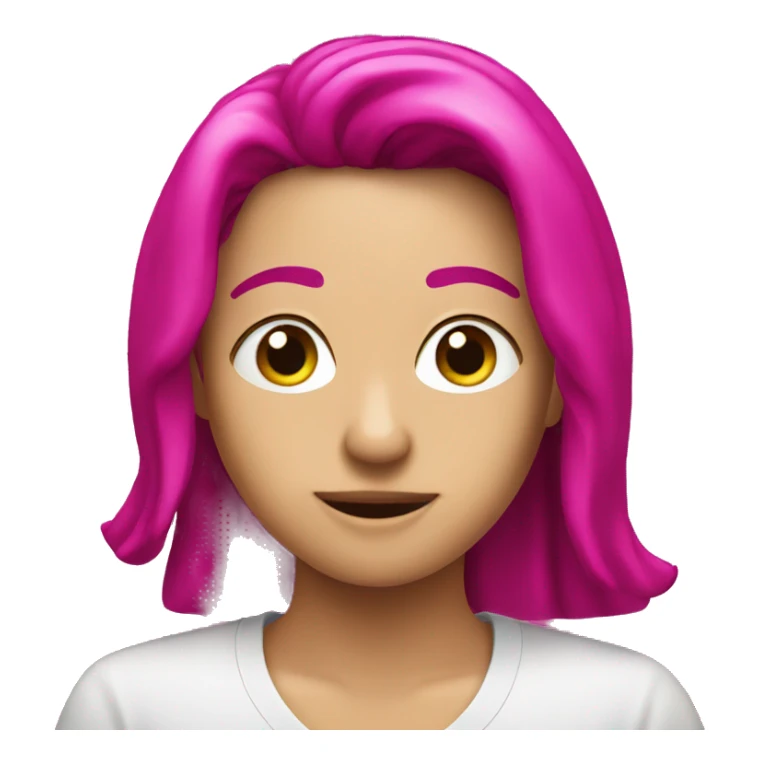 Coeur fushia sticker