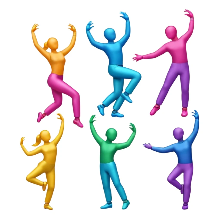 notas musicales bailando sticker