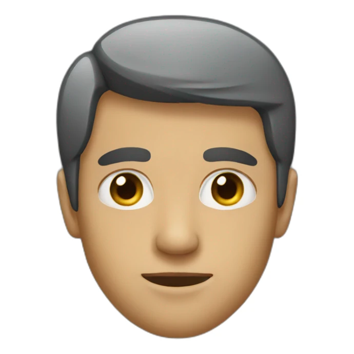 Man with back eyes sticker