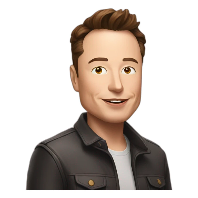Elon musk in love sticker