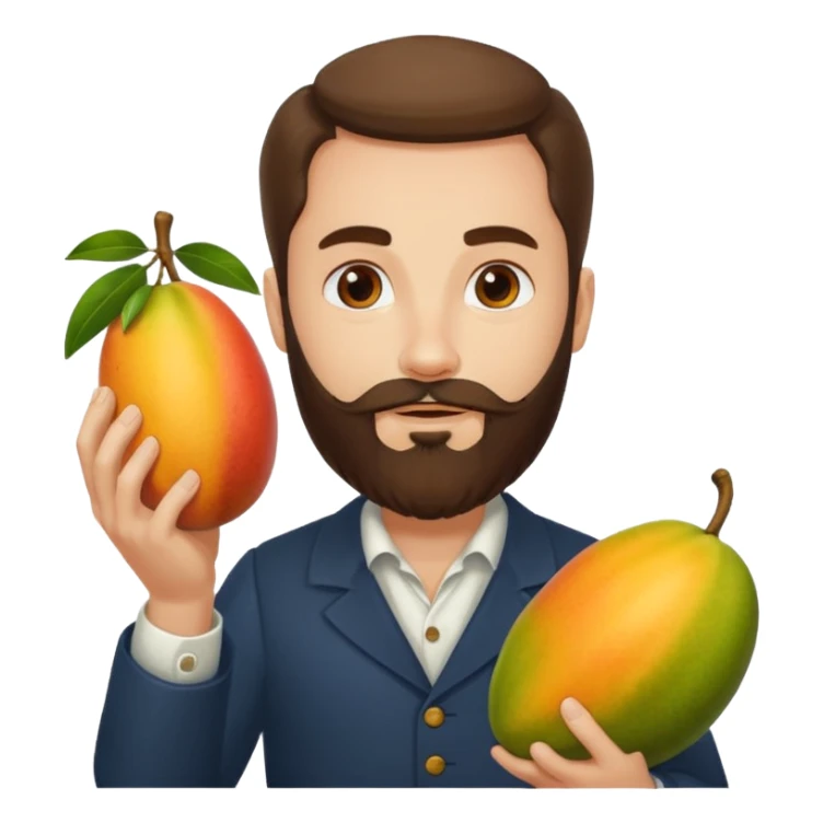 Louis de Nagy-Bocsa barbe, mangue  sticker