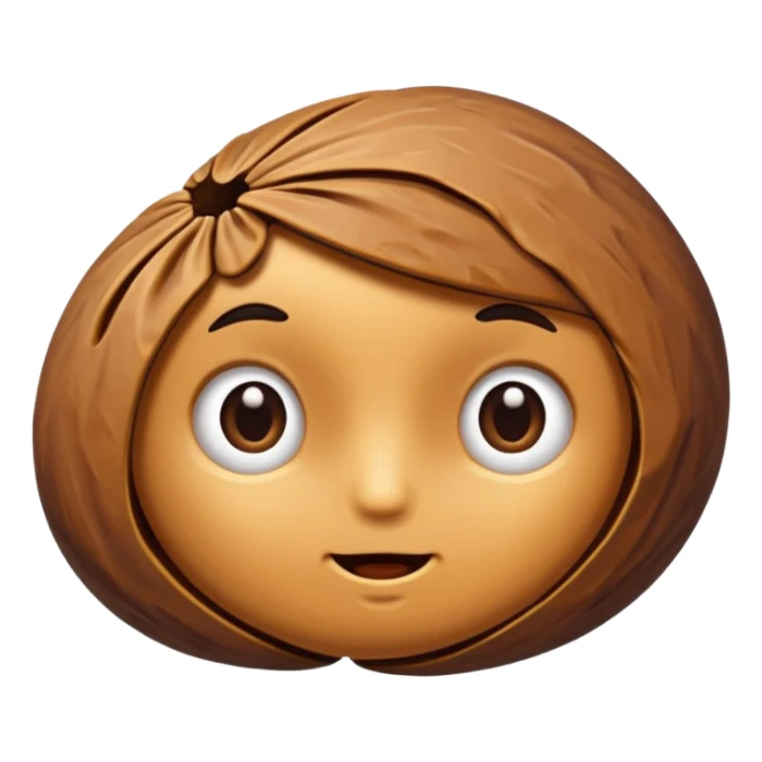 cute (dried) date fruit sticker. Drie dates have dark brown color are oblong, kind of crumpled like prunes. no stem. By cure i mean it may be cartoonified, may include face features. sticker