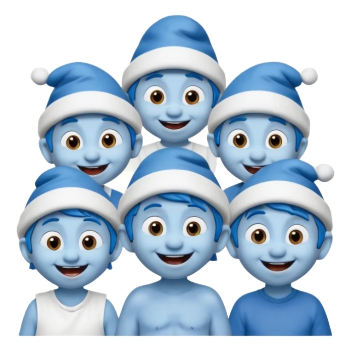 Smurf community tik tok sticker