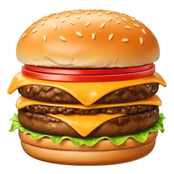 want the Gooey Cheeseburger in 5–20° gentle bird’s-eye angle

 sticker