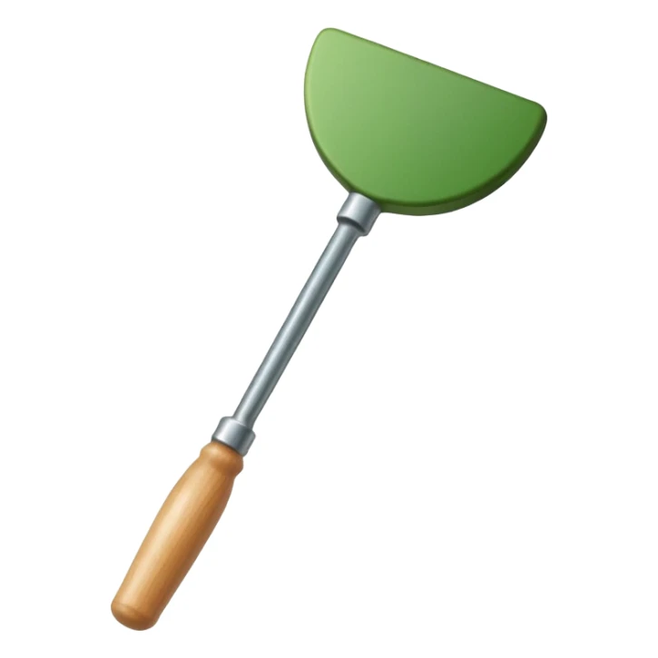 cartoon garden dibber with wooden handle sticker