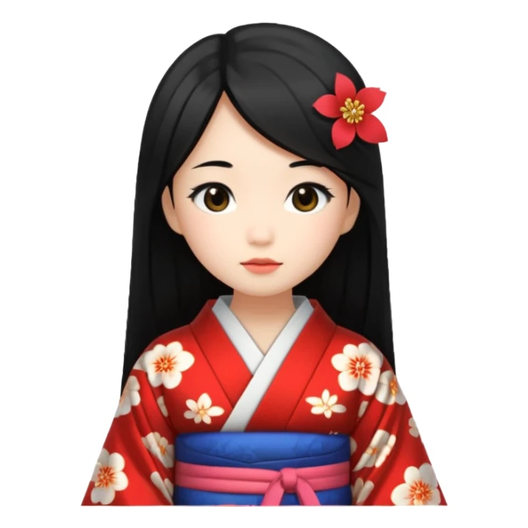 japanese student girl sticker