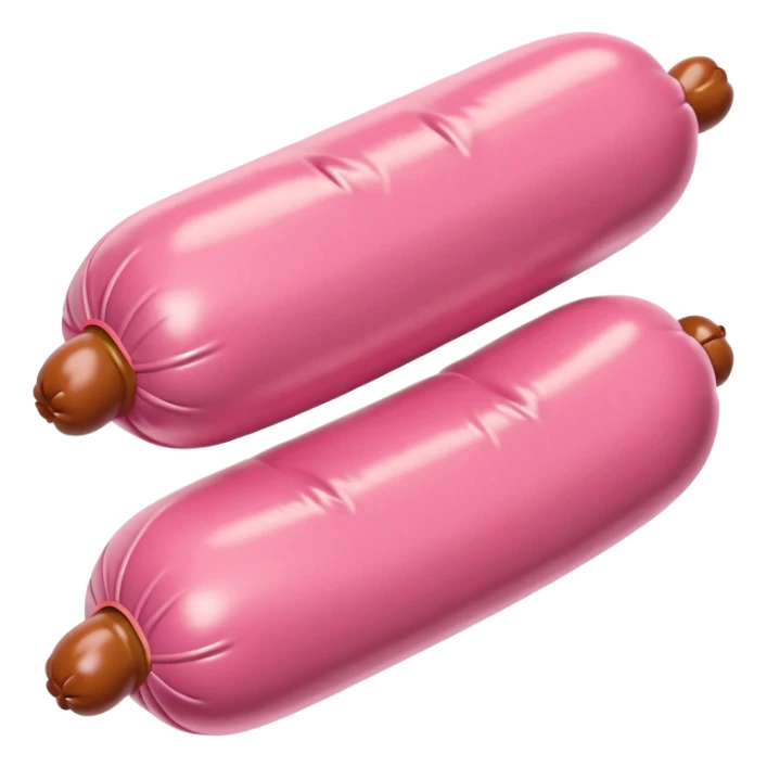   jeff koons style inflatable abstract SPAM MEAT  art sculpture  sticker