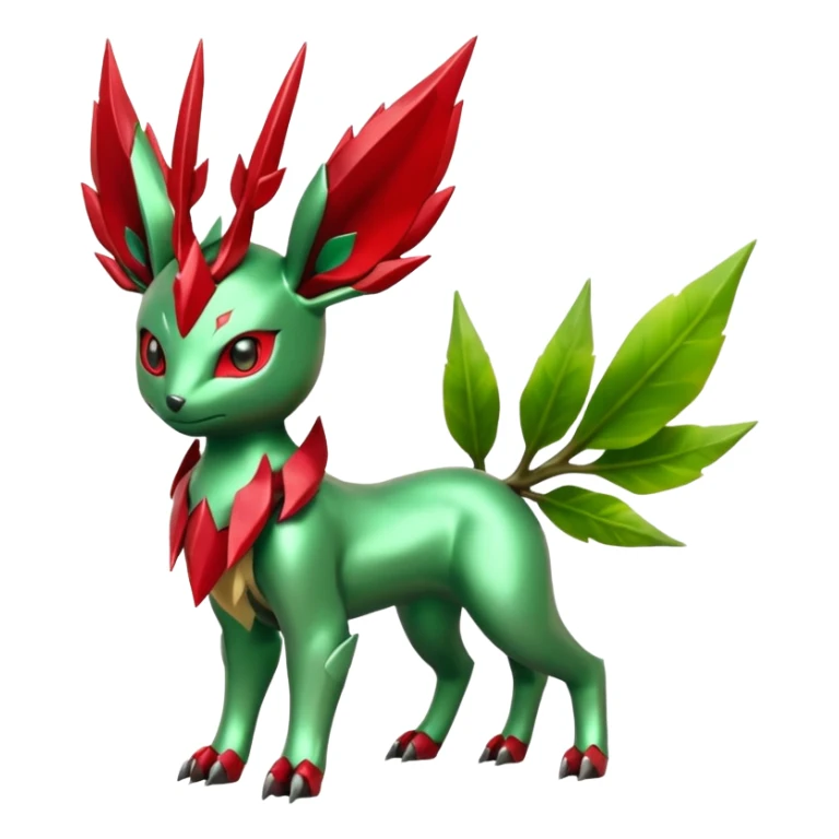 Scizor-Leafeon-Pokémon-Digimon-Fakémon-creature sticker