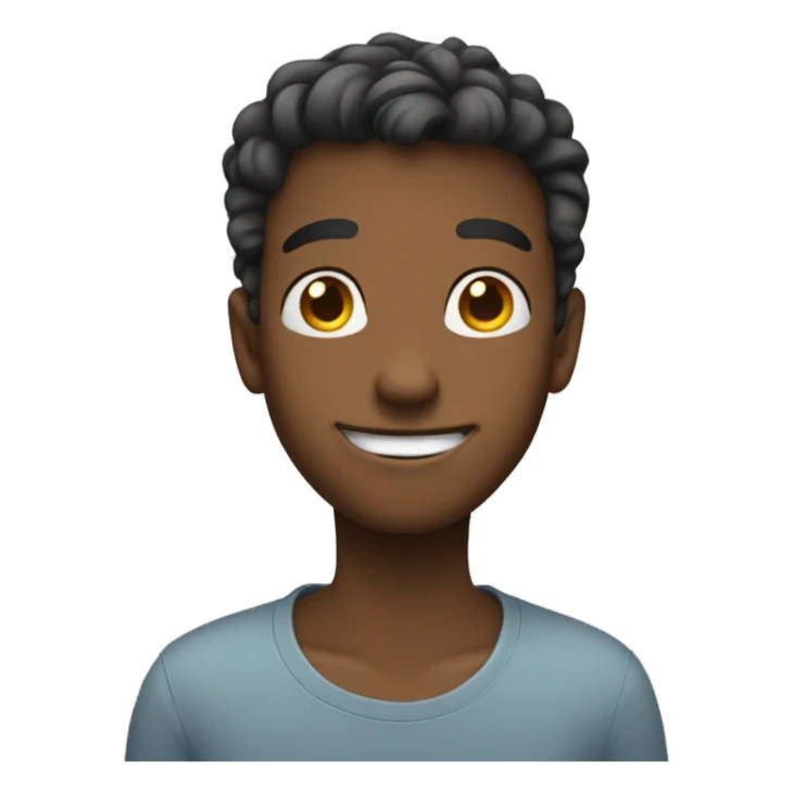 shy smile emoji face style sticker