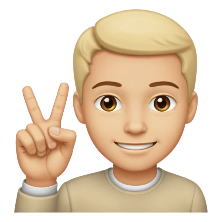 Face smirking and pinching fingers  sticker