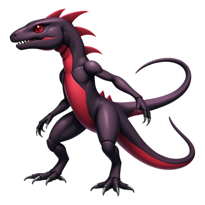 Shiny Exotic Edgy Badass Gothic Cool epic Salandit-Genesect-Koraidon-Fakémon-hybrid-creature (full body)  sticker