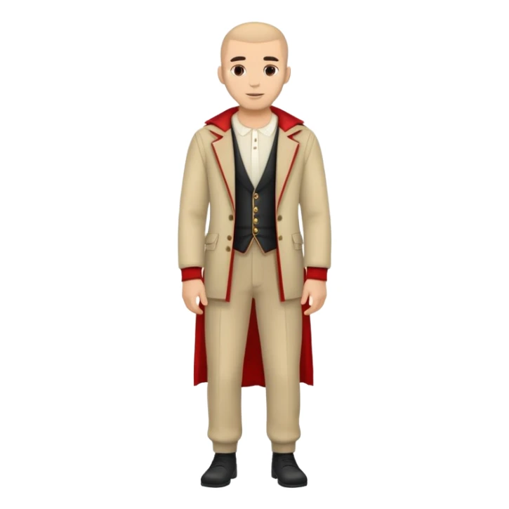 albanian man full-leght with clothes sticker