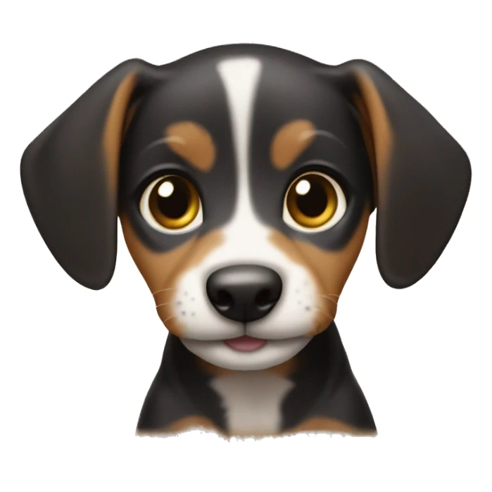 baby dashhound puppy sticker