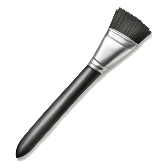 a painting brush drawing on a piece of paper sticker